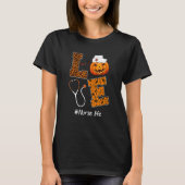 レオパードラブナースライフハロウィーンナースドクタープム Tシャツ (正面)