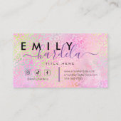 レオパードレインボープロフェッショナルサロン 名刺 (裏面)