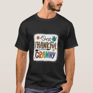 レオパードワンサンクフルグラニー賛美グラニー秋Th Tシャツ