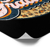 レオパード五先生かわいい五年生バック学校 ポスター (角)