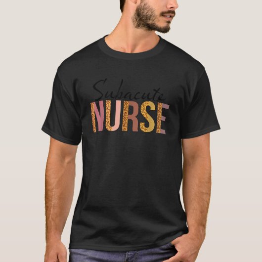 レオパード亜急性ナースギフトウィメンズナーシングアペ Tシャツ (正面)