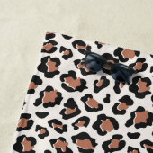 レオパード印刷イニシャルタイポグラフィテラコモダンッタ ビーチタオル (インサイチュ)