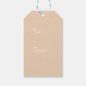 レオパード印刷オンクラフトホリデーギフトタグ ギフトタグ (裏面)