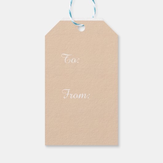 レオパード印刷オンクラフトホリデーギフトタグ ギフトタグ (裏面)