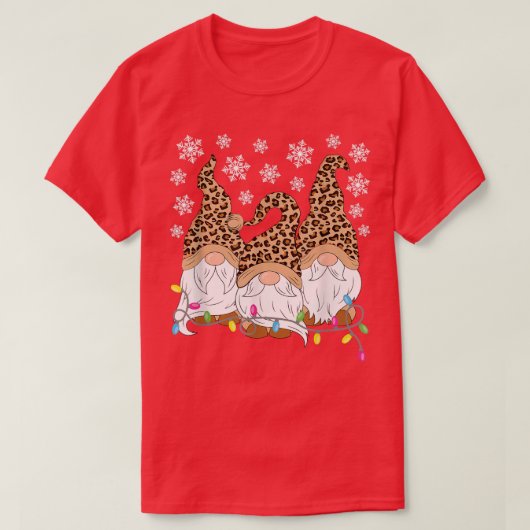 レオパード印刷格言クリスマスおもしろいクリスマス格言ミー Tシャツ (デザイン正面)