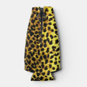 レオパード壁紙アニマルプリント ボトルクーラー (裏面)