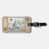 レオパード大きな猫ラブラゲッジタグ ラゲッジタグ (正面横)