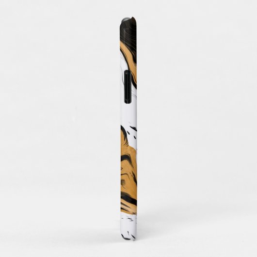 レオパード大理石渦巻き流体アート抽象芸術 Case-Mate iPhoneケース (裏面/右)