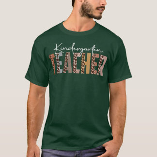 レオパード幼稚園先生おもしろい役職タイトル学校 Tシャツ