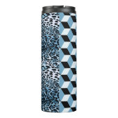 レオパード幾何学的、動物の皮膚デザイン。 タンブラー (裏面)