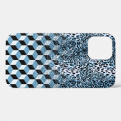 レオパード幾何学的、動物の皮膚デザイン。 Case-Mate iPhoneケース (裏面 (横))