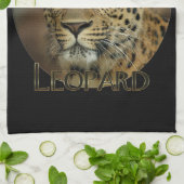 レオパード愛好家アート キッチンタオル (折り畳み)