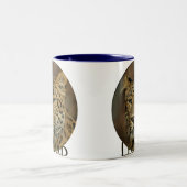 レオパード愛好家アート ツートーンマグカップ (中央)