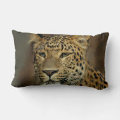 レオパード愛好家アート ランバークッション (裏面)