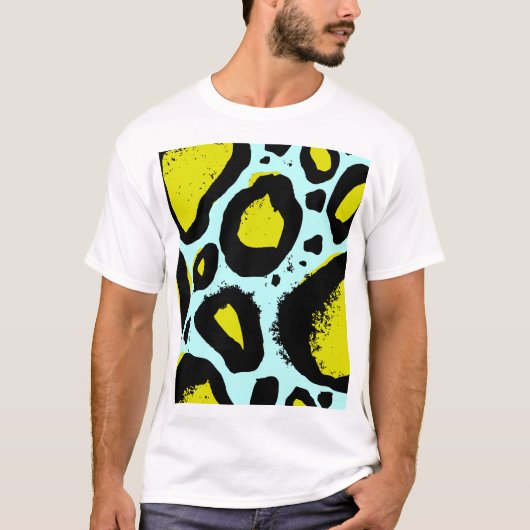 レオパード振動:カラフル野生の質感。 Tシャツ (正面)