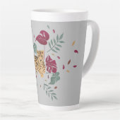 レオパード杯の冷静 カフェラテマグ (右アングル)