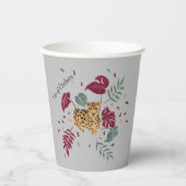 レオパード杯の冷静 紙コップ (正面)