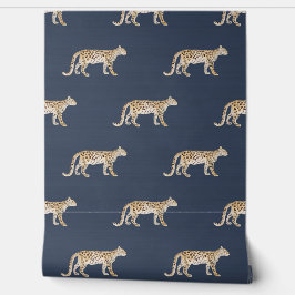 レオパード植物海軍ブルータン自然水色 壁紙