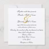 レオパード結婚式招待状 招待状 (裏面)