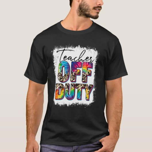 レオパード絞り染め先生オフデューティショオの最終日 Tシャツ (正面)