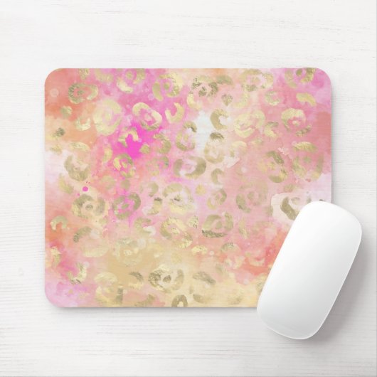 レオパード絵を描シリーズデザイン5 マウスパッド (マウス)