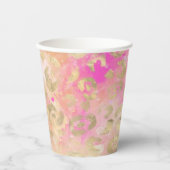 レオパード絵を描シリーズデザイン5 紙コップ (正面)