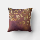 レオパード絵を描シリーズデザイン7 クッション (裏面)