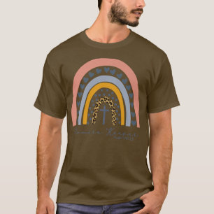 レオパード虹の約束キーパークリスチャン宗教 Tシャツ