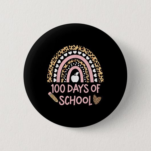 レオパード虹100日の学校、100日のSc 缶バッジ (正面)