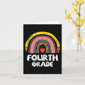 レオパード虹4年生4日第1日学校 カード (黄色い花)