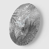 レオパード領土2 ラージ壁時計 (傾斜)