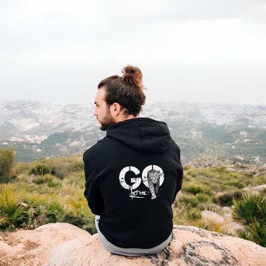 レオパード黒Tシャツ Let me GO パーカ