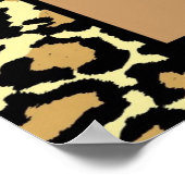 レオパード10代のプリントガール名ウォールアートポスター ポスター (角)