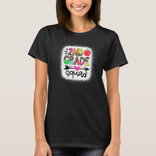 レオパード2年生スクワッド先生Schoの初日 Tシャツ (正面)