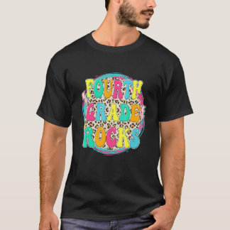 レオパード4年生の岩学生学校の初日 Tシャツ