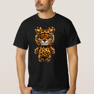 レオパード かわいい かわいらしい おもちゃ 動物 デザイン Tシャツ