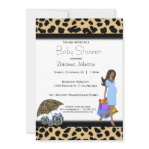 レオパード·アンド·ブループリントアフリカ系アメリカ人ママ