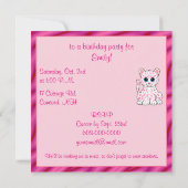 レオパード·カブ·イン·ピンク 招待状 (裏面)