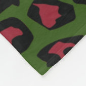 レオパード シームレス パターン フリースブランケット (角)