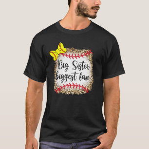 レオパード・ソフトボール姉の最大ファンゲームデーT Tシャツ