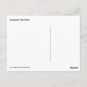 レオパード、ナミビア葉書 ポストカード (裏面)