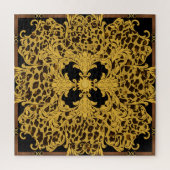 レオパード・バロック華美アニマルプリント ジグソーパズル (縦)