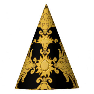 レオパード・バロック華美アニマルプリント パーティーハット