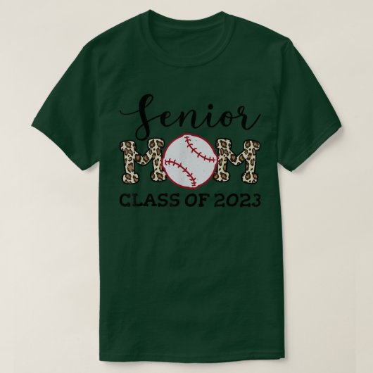 レオパード・パタン野球2023年シニアママ教室 Tシャツ (デザイン正面)