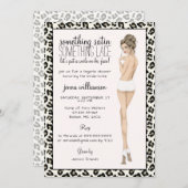 レオパード·プリント·ブライド·ランジェリー·シャワー 招待状 (正面/裏面)