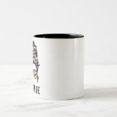 レオパード・プリント・マム・ライフ ツートーンマグカップ (中央)