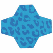 レオパード・プリン淡い色のト・ブルー  サッカーボール (フラット)