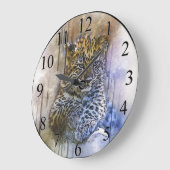 レオパード ラージ壁時計 (傾斜)