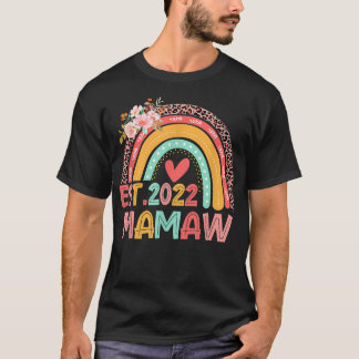 レオパード・レインボー・マモー・エスト2022年フローラ・マザーズ・デイ Tシャツ