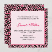 レオパード 招待状 (正面/裏面)